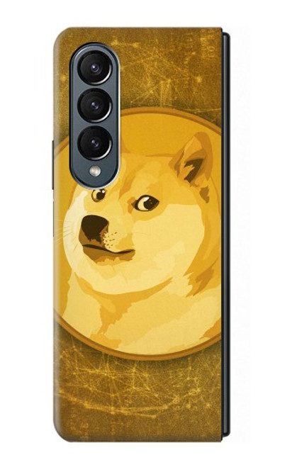 S3826 Dogecoin Shiba Etui Coque Housse pour Samsung Galaxy Z Fold 4