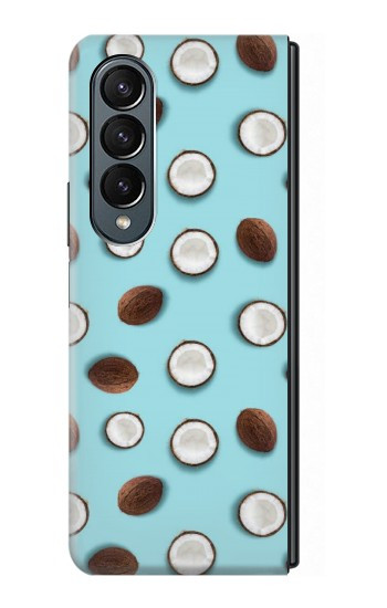 S3860 Motif à pois de noix de coco Etui Coque Housse pour Samsung Galaxy Z Fold 4