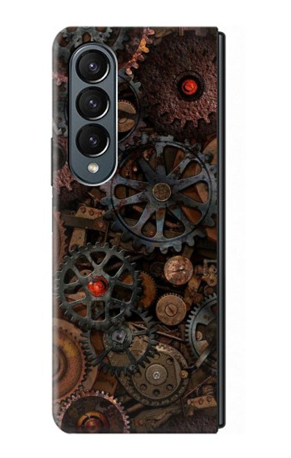 S3884 Engrenages Mécaniques Steampunk Etui Coque Housse pour Samsung Galaxy Z Fold 4