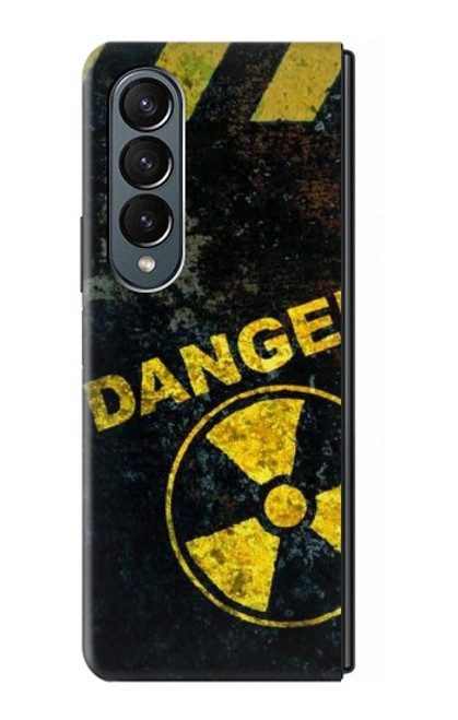 S3891 Risque nucléaire Danger Etui Coque Housse pour Samsung Galaxy Z Fold 4
