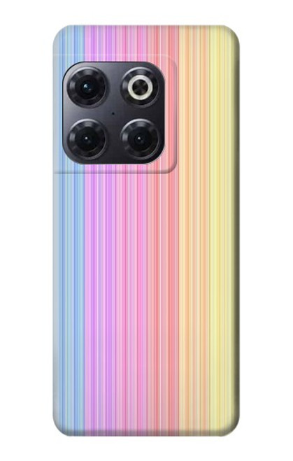 S3849 Couleurs verticales colorées Etui Coque Housse pour OnePlus 10T