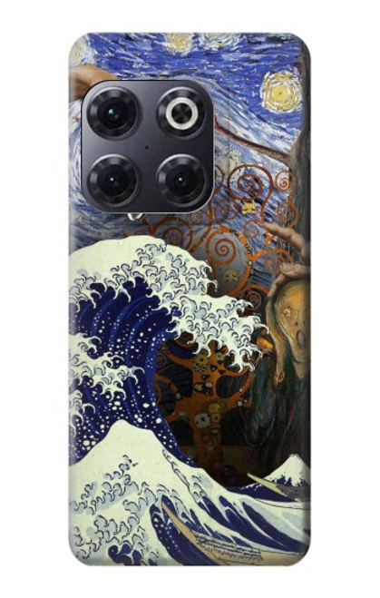 S3851 Monde de l'art Van Gogh Hokusai Da Vinci Etui Coque Housse pour OnePlus 10T