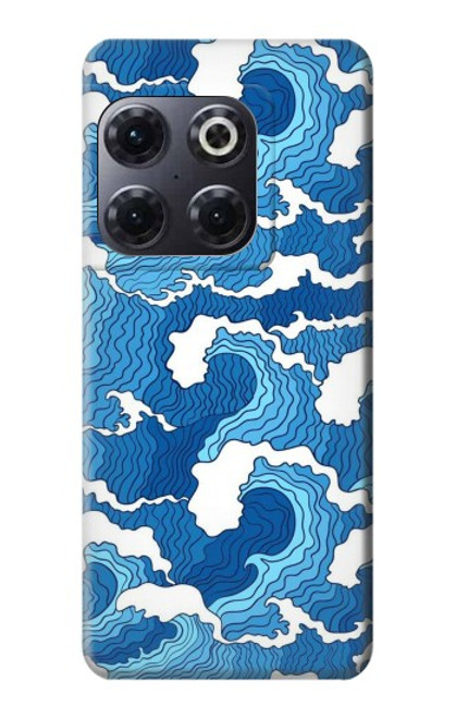 S3901 Vagues esthétiques de l'océan de tempête Etui Coque Housse pour OnePlus 10T