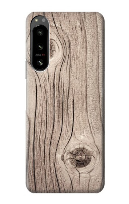 S3822 Graphique de la texture du bois imprimé Etui Coque Housse pour Sony Xperia 5 IV