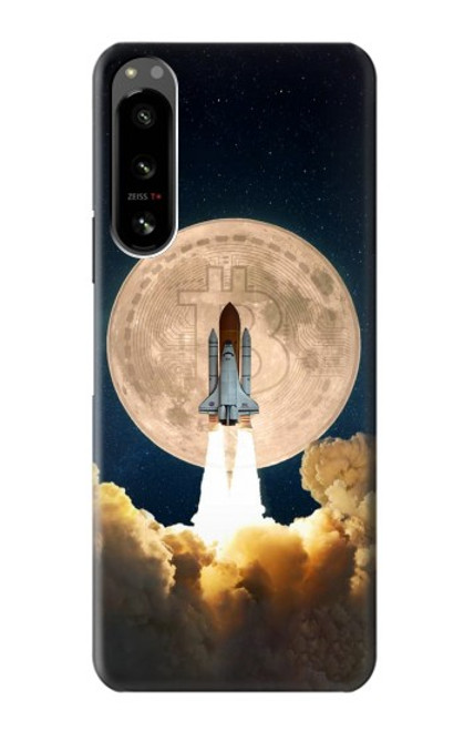 S3859 Bitcoin à la Lune Etui Coque Housse pour Sony Xperia 5 IV