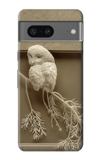 S1386 Sculpture papier Chouette Etui Coque Housse pour Google Pixel 7