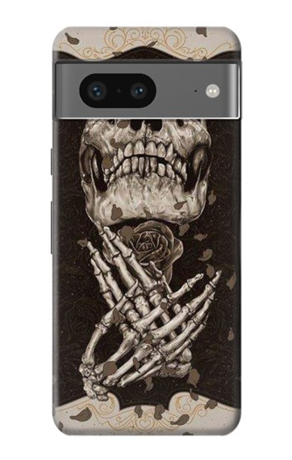 S1676 crâne Rose Etui Coque Housse pour Google Pixel 7