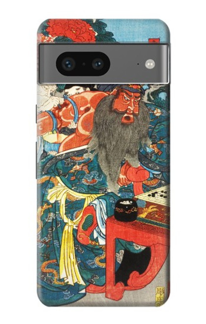 S1826 Utagawa Kuniyoshi Guan Yu Etui Coque Housse pour Google Pixel 7