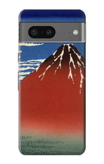 S2390 Katsushika Hokusai Fuji Rouge Etui Coque Housse pour Google Pixel 7