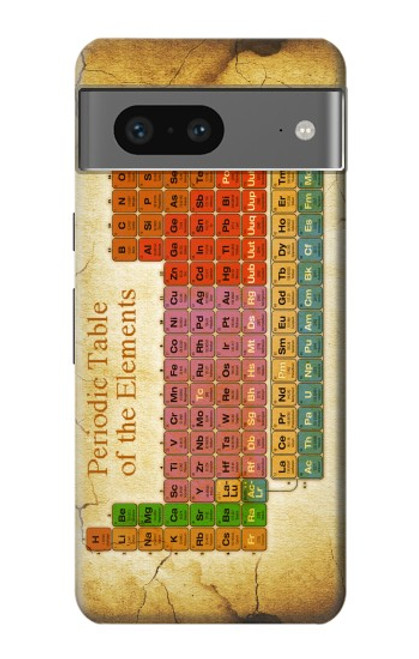 S2934 Millésimé Tableau périodique des éléments Etui Coque Housse pour Google Pixel 7