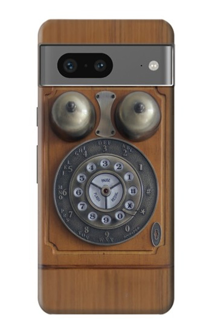 S3146 Mur Antique Retro Ligne téléphonique Etui Coque Housse pour Google Pixel 7