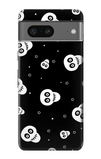 S3261 Sourire Crâne Motif Halloween Etui Coque Housse pour Google Pixel 7