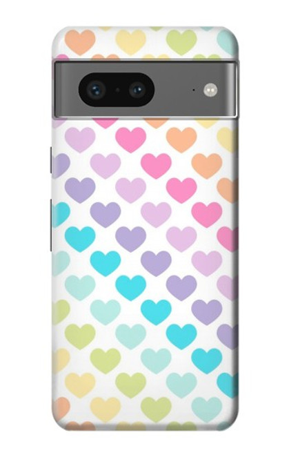 S3499 Motif coloré coeur Etui Coque Housse pour Google Pixel 7