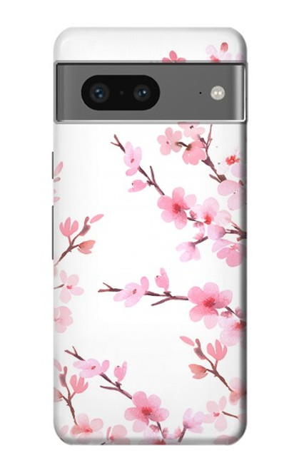 S3707 Fleur de cerisier rose fleur de printemps Etui Coque Housse pour Google Pixel 7