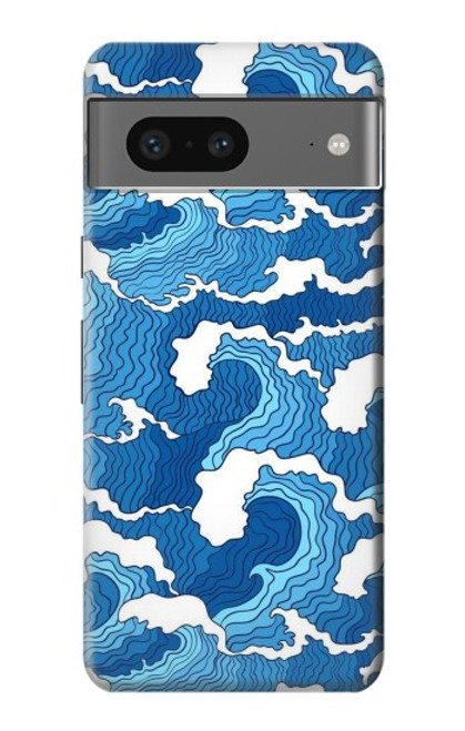 S3901 Vagues esthétiques de l'océan de tempête Etui Coque Housse pour Google Pixel 7