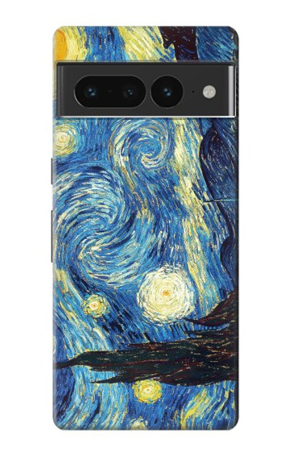 S0213 Van Gogh Starry Nights Etui Coque Housse pour Google Pixel 7 Pro