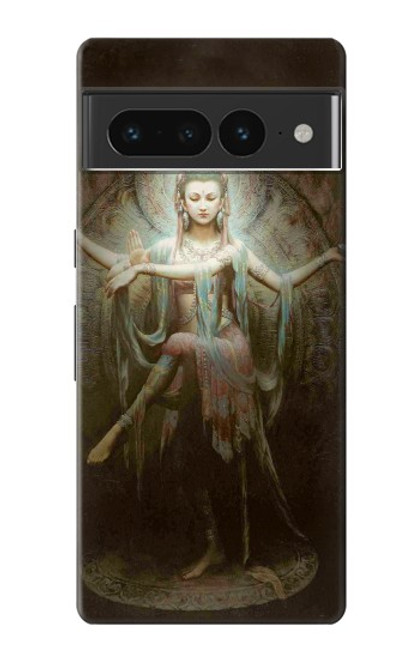 S0787 Guan Yin Etui Coque Housse pour Google Pixel 7 Pro