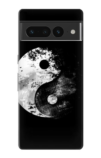 S1372 Lune Yin-Yang Etui Coque Housse pour Google Pixel 7 Pro