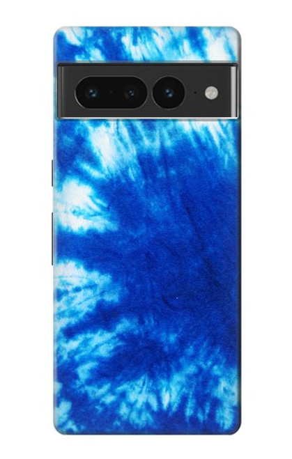 S1869 Tie Dye Bleu Etui Coque Housse pour Google Pixel 7 Pro