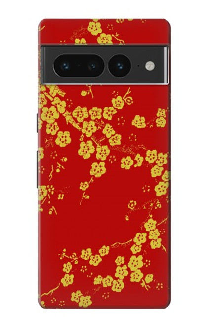 S2050 fleur de Cerisiers chinois imprimé graphique Etui Coque Housse pour Google Pixel 7 Pro
