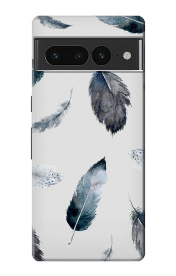 S3085 Motif de peinture Plume Etui Coque Housse pour Google Pixel 7 Pro