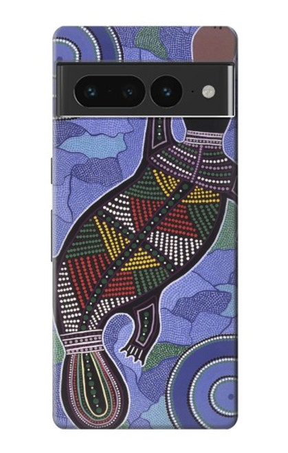 S3387 Platypus Art aborigène d'Australie Etui Coque Housse pour Google Pixel 7 Pro