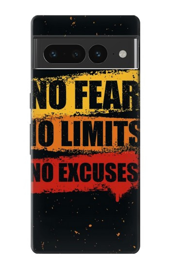 S3492 Sans Peur Limités D'excuses Etui Coque Housse pour Google Pixel 7 Pro