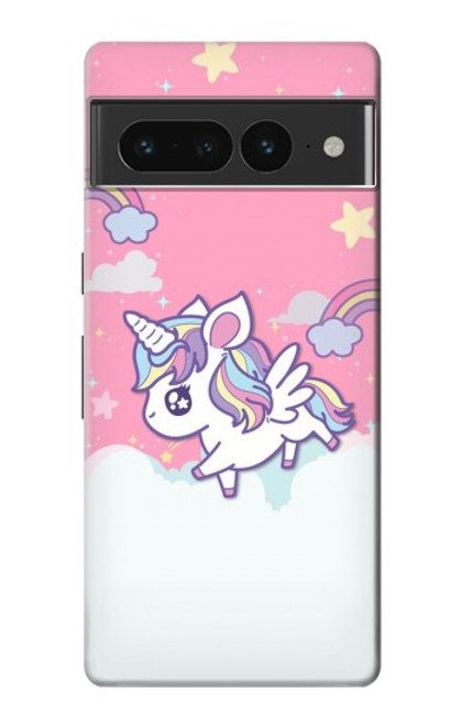 S3518 Licorne Dessin animé Etui Coque Housse pour Google Pixel 7 Pro