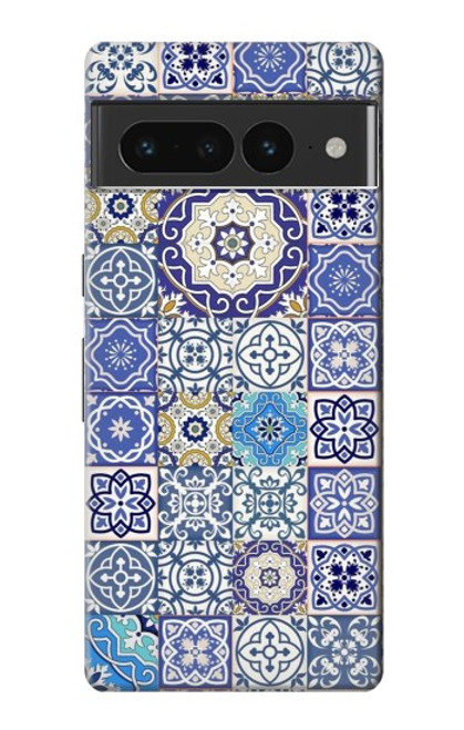 S3537 Motif marocain Mosaïque Etui Coque Housse pour Google Pixel 7 Pro