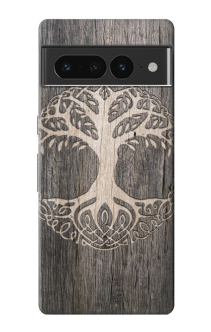 S3591 Viking Arbre de vie Symbole Etui Coque Housse pour Google Pixel 7 Pro