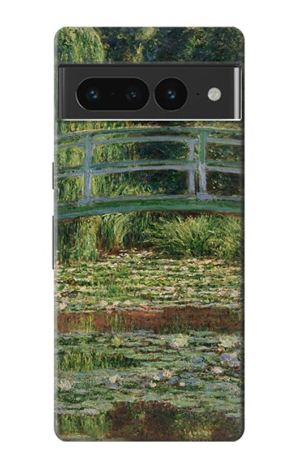 S3674 Claude Monet La passerelle japonaise et la piscine de nénuphars Etui Coque Housse pour Google Pixel 7 Pro