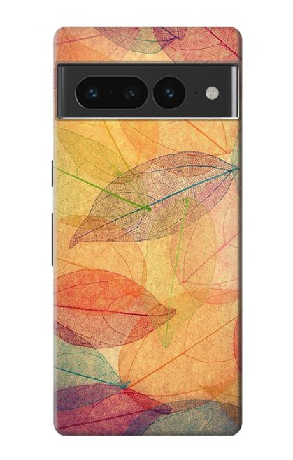 S3686 Automne Feuille Automne Etui Coque Housse pour Google Pixel 7 Pro