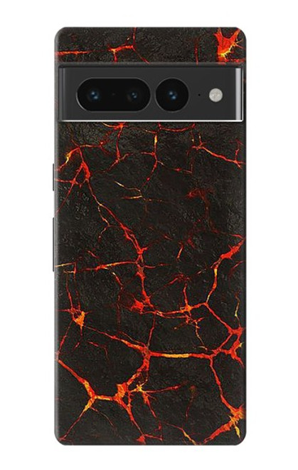 S3696 Magma de lave Etui Coque Housse pour Google Pixel 7 Pro