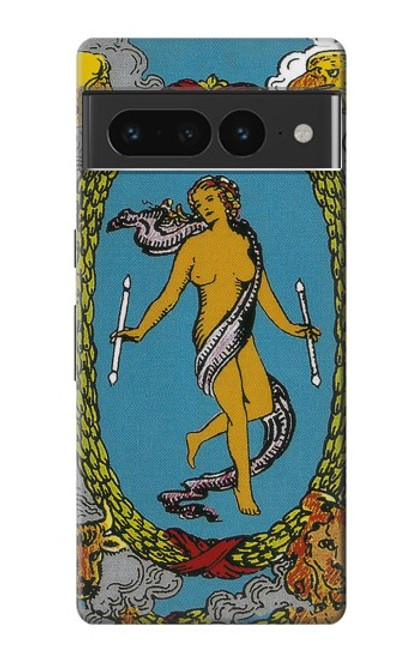 S3746 Carte de tarot le monde Etui Coque Housse pour Google Pixel 7 Pro