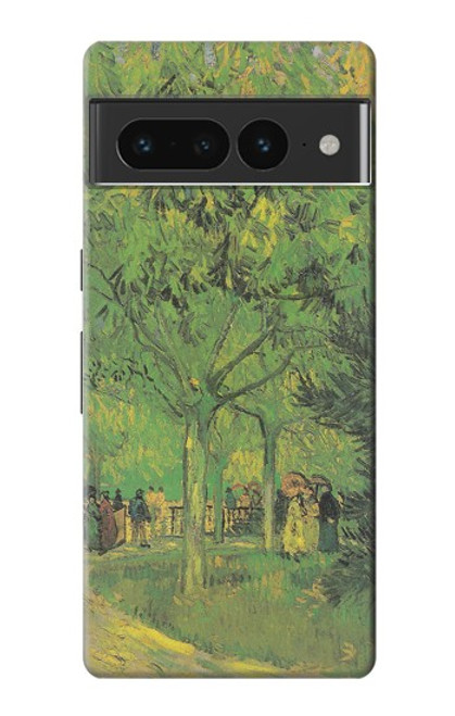 S3748 Van Gogh une ruelle dans un jardin public Etui Coque Housse pour Google Pixel 7 Pro