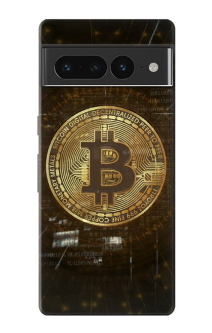 S3798 Crypto-monnaie Bitcoin Etui Coque Housse pour Google Pixel 7 Pro