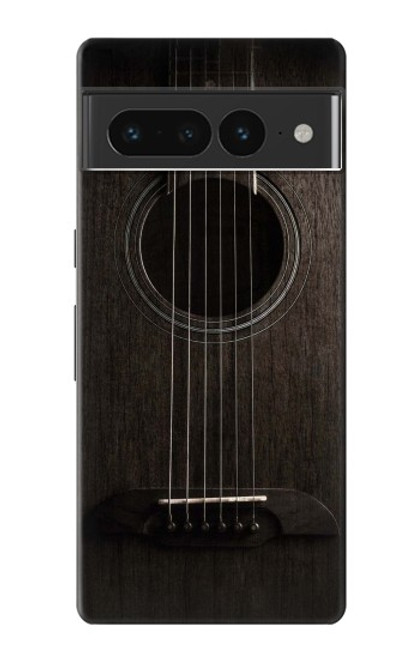 S3834 Guitare noire Old Woods Etui Coque Housse pour Google Pixel 7 Pro