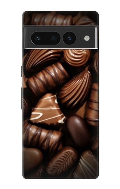 S3840 Amateurs de chocolat au lait au chocolat noir Etui Coque Housse pour Google Pixel 7 Pro