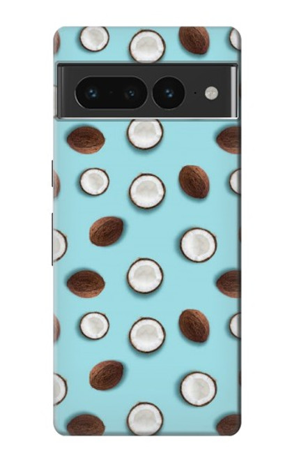 S3860 Motif à pois de noix de coco Etui Coque Housse pour Google Pixel 7 Pro