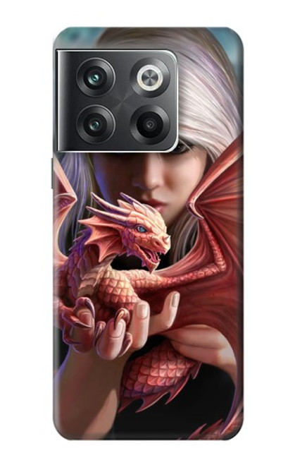 S1237 Bébé Rouge Dragon de Feu Etui Coque Housse pour OnePlus Ace Pro