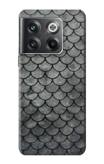 S2950 Echelle Argent Poisson Etui Coque Housse pour OnePlus Ace Pro