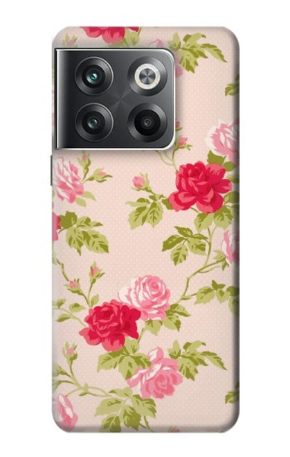 S3037 Jolie Flora Rose Cottage Etui Coque Housse pour OnePlus Ace Pro