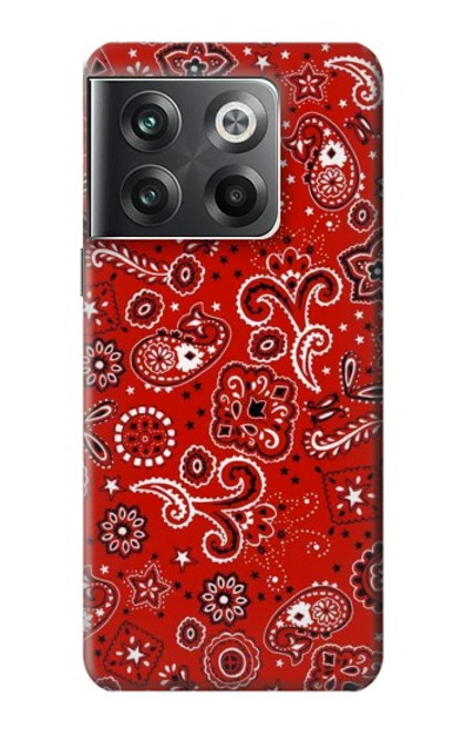 S3354 Rouge classique Bandana Etui Coque Housse pour OnePlus Ace Pro