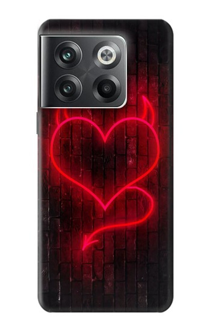 S3682 Cœur du diable Etui Coque Housse pour OnePlus Ace Pro