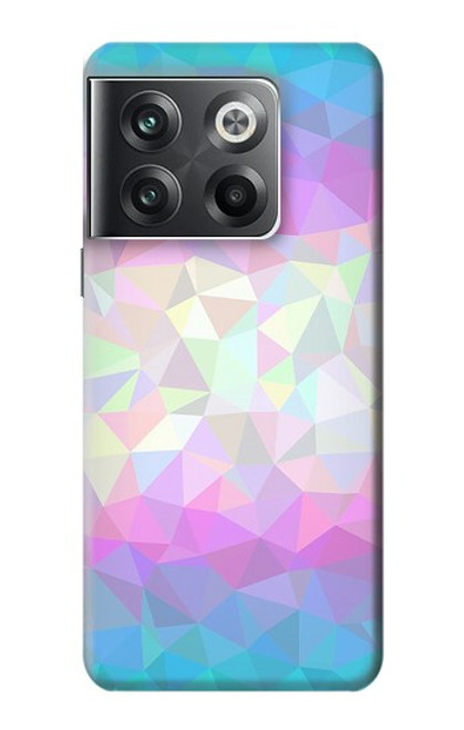 S3747 Polygone de drapeau trans Etui Coque Housse pour OnePlus Ace Pro