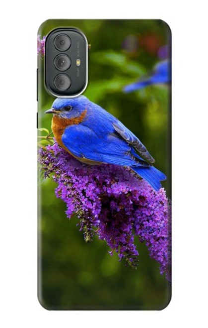 S1565 Oiseau bleu de bonheur Bleu Oiseau Etui Coque Housse pour Motorola Moto G Power 2022, G Play 2023