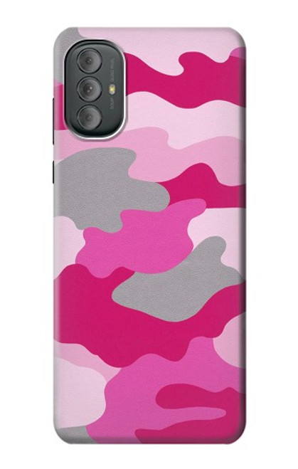 S2525 Rose Camo camouflage Etui Coque Housse pour Motorola Moto G Power 2022, G Play 2023