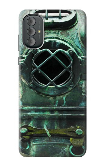 S2632 Antique Mer Profonde Millésime Casque de plongée Etui Coque Housse pour Motorola Moto G Power 2022, G Play 2023