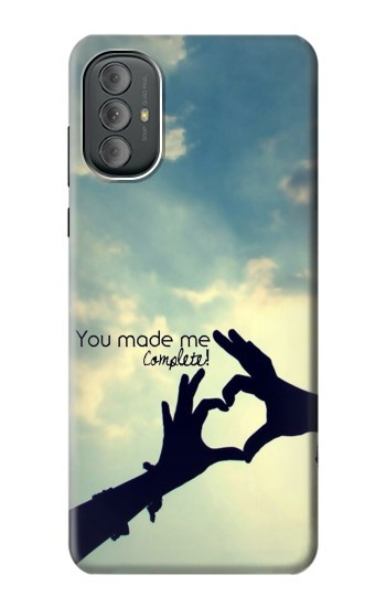 S2640 Vous avez fait de moi l'amour complet Etui Coque Housse pour Motorola Moto G Power 2022, G Play 2023