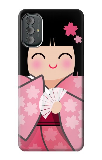 S3042 Japon fille Hina Sakura Kimono Poupée Etui Coque Housse pour Motorola Moto G Power 2022, G Play 2023